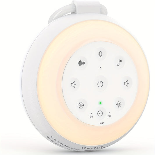 SA18 Noise Sound Machine 24 Options Night Light Hook USB Rechargeable