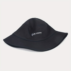 Letter Embroidery Bucket Hat Unisex Sun Protection Basin Hat