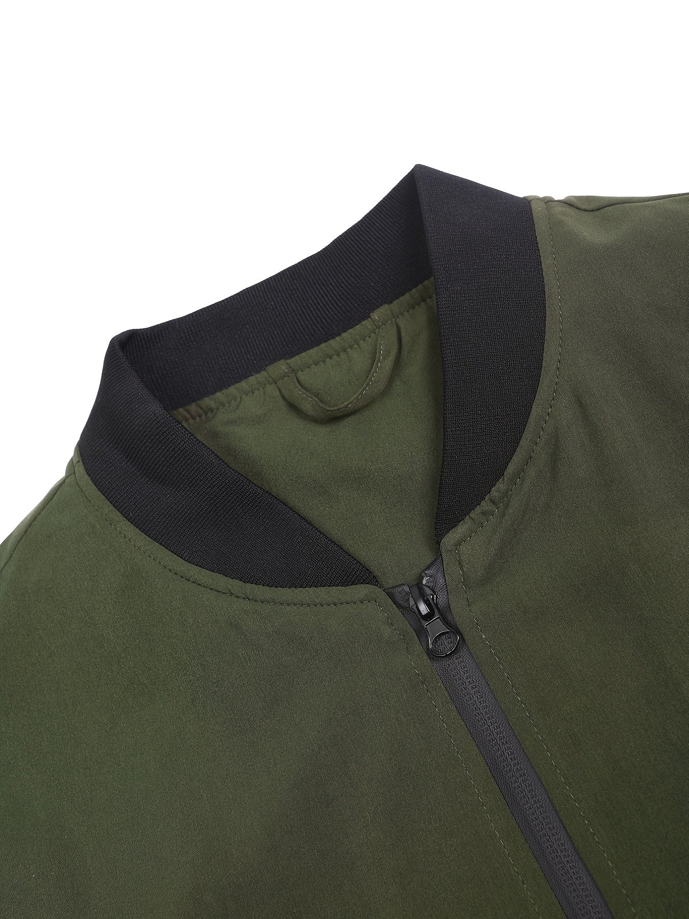 Men's Letter Print Zipper Jacket for Spring and Autumn