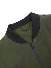 Men's Letter Print Zipper Jacket for Spring and Autumn