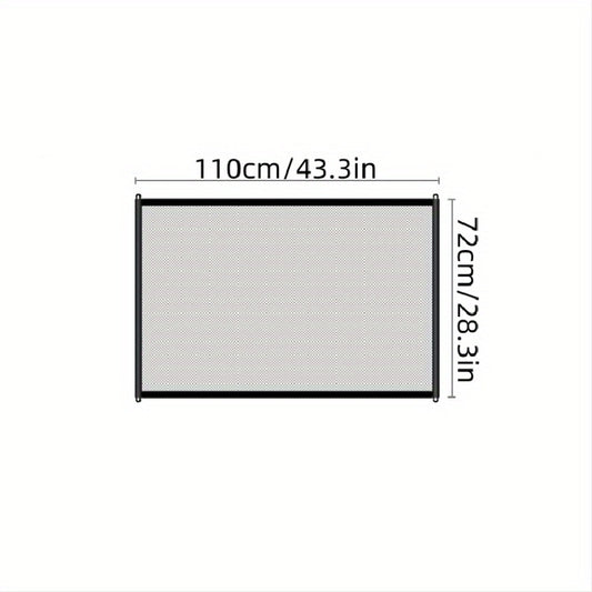Retractable Mesh Pet Gate for Stairway Doorway Hallway Easy Install