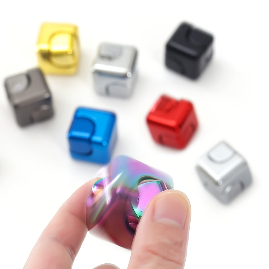 Colorful Square Magic Dice Fidget Spinner for Adults
