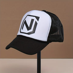 Mens Letter Print Baseball Cap Trucker Hat