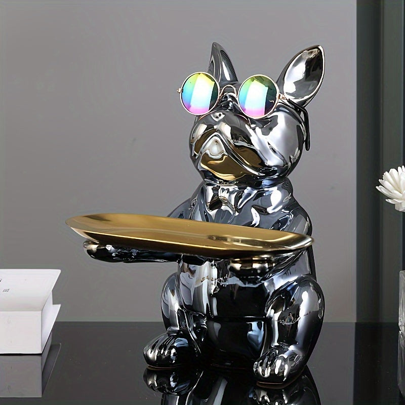 Ceramic Plating Dog Door Key Storage Home Decoration