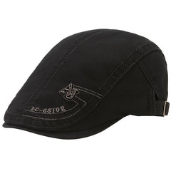 Pure Cotton Men's Beret Casual Peaked Cap