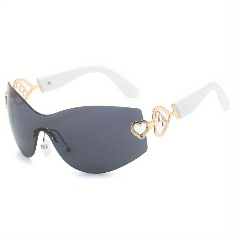 Y2K Heart Hinge Sunglasses Gradient Lens UV400