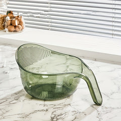 Rice Rinser Strainer Wash Rice Strainer With Handle For Washing Rice Fruits