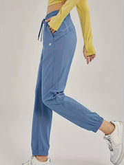 Drawstring Quick Drying Casual Pants for Women