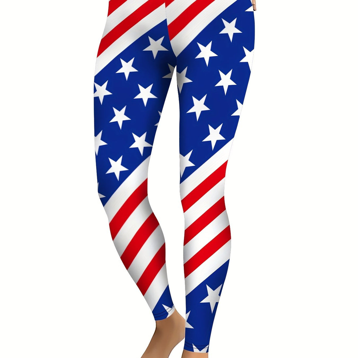 Women's American Flag Star & Striped Leggings for Yoga