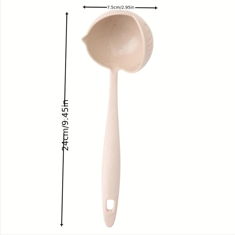 2 in 1 Ladle Plastic Slotted Spoon Kitchen Gadget