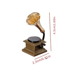 1:12 Retro Phonograph Dollhouse DIY Decor Accessory