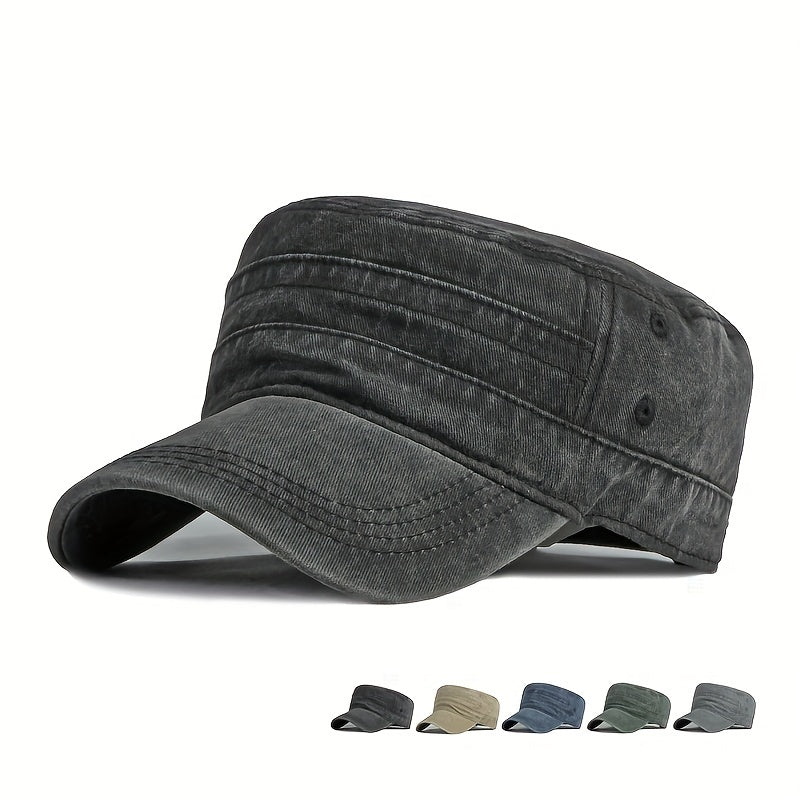Casual Cotton Military Cap - Stay Stylish & Protected