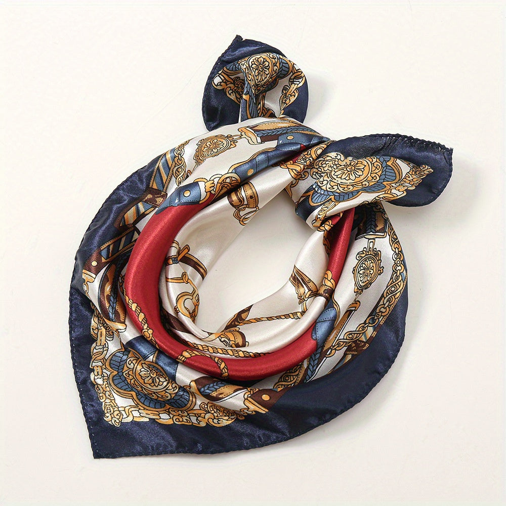 Silk Neckerchief Scarf Head Wrap Headband Bag Handle Charm