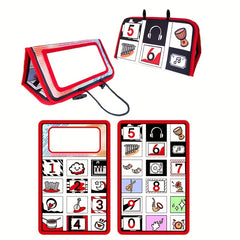 2pcs Interactive Foldable Time Mirror Toy Early Education Floor Game