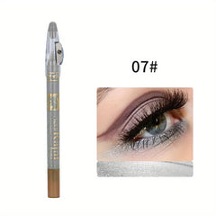 12 Colors Waterproof Eyeshadow Stick with Shimmer and Pearly Finish