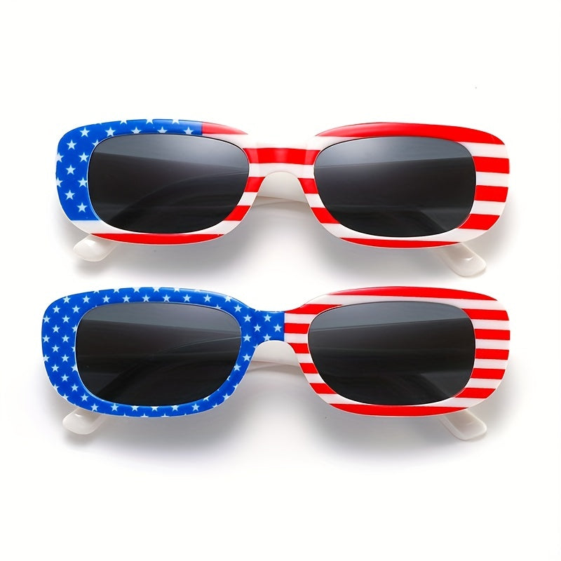 Flag Patterned Driving Glasses Sun Protection Fishing Sunglasses