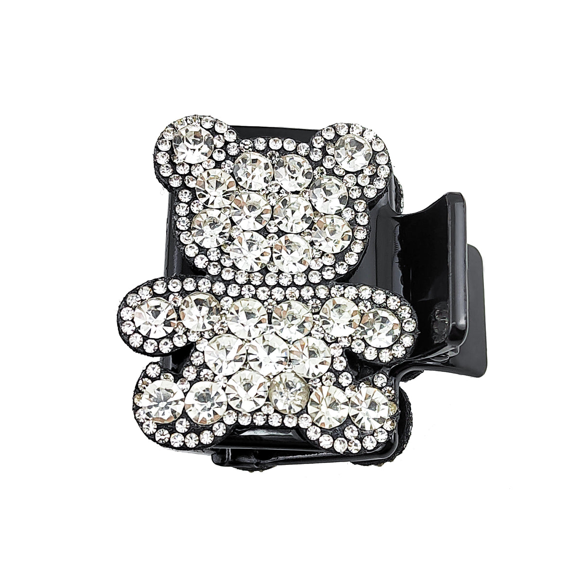 Y2K Colorful Rhinestone Bear Hair Claw Rectangle Hair Clow Clip For Women Girls