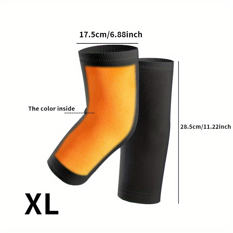 Suede Lined Knee Pads Winter Warm Adult Knee Support Pads