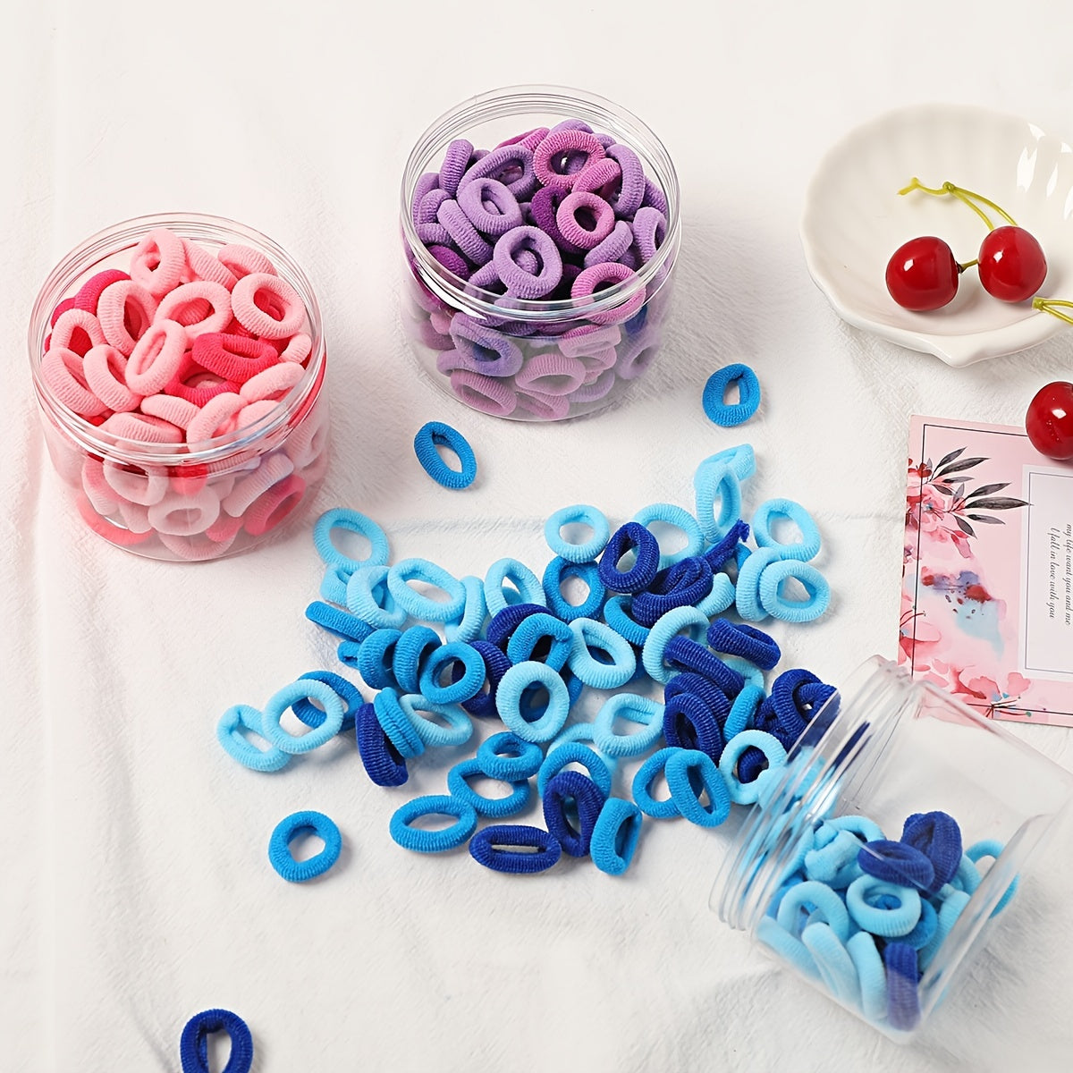 100pcs High Stretch Hair Rope Hair Bands for Girls