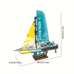 1000 pcs Sailboat Building Block Model - High Difficulty - Christmas Gift