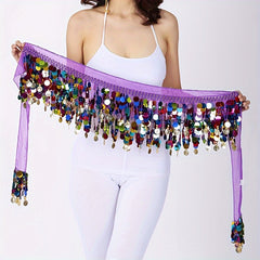 Sequin Belly Dance Hip Cover Skirt