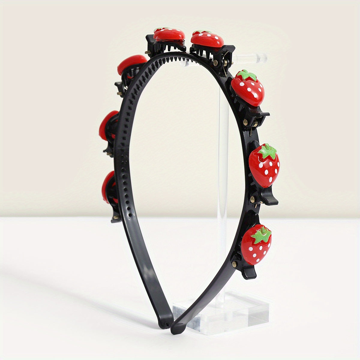 Strawberry Hair Band For Braids - Cute Head Hoop for Women & Girls