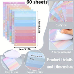 1 Pack 60 Sheets To Do List Notes Daily Checklist Undated Memo Note Organizers