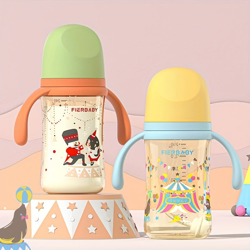 6 Month High Temp Resistant Milk Bottle - Anti Fall & Anti Flatulence