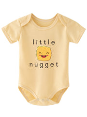 Baby Girls Casual Little Nugget Short Sleeve Round Neck Onesie Clothes