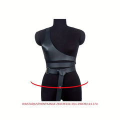 Women's Punk Harness Belt PU Leather Waistband