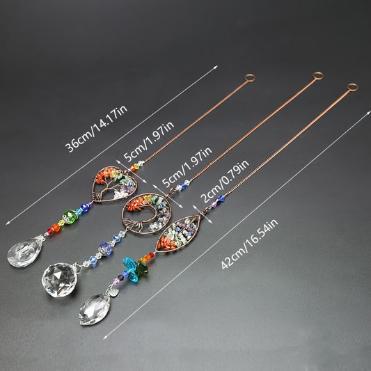 1pc Christmas Crystal Hanging Decoration Window Car Decoration