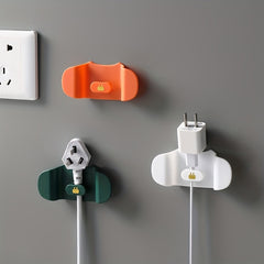 Adhesive Hook Wall Storage Power Cord Fixer Wire Clamp Winder