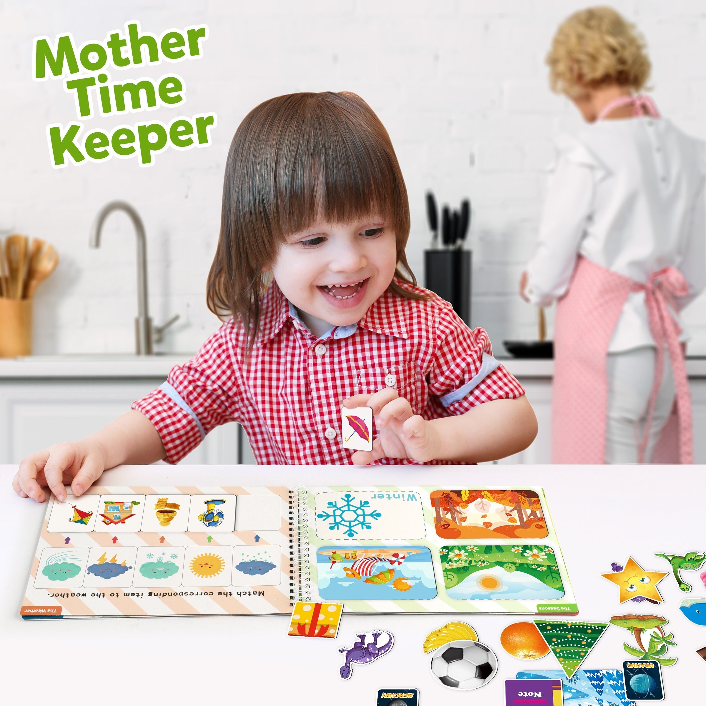 Coogam Magnetic Busy Book Sensory Toy Learning Binder Quiet Book for Kids