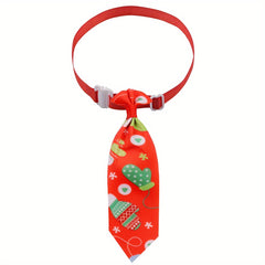 Christmas Pet Dress Up Collar Cartoon Dog Bow Tie
