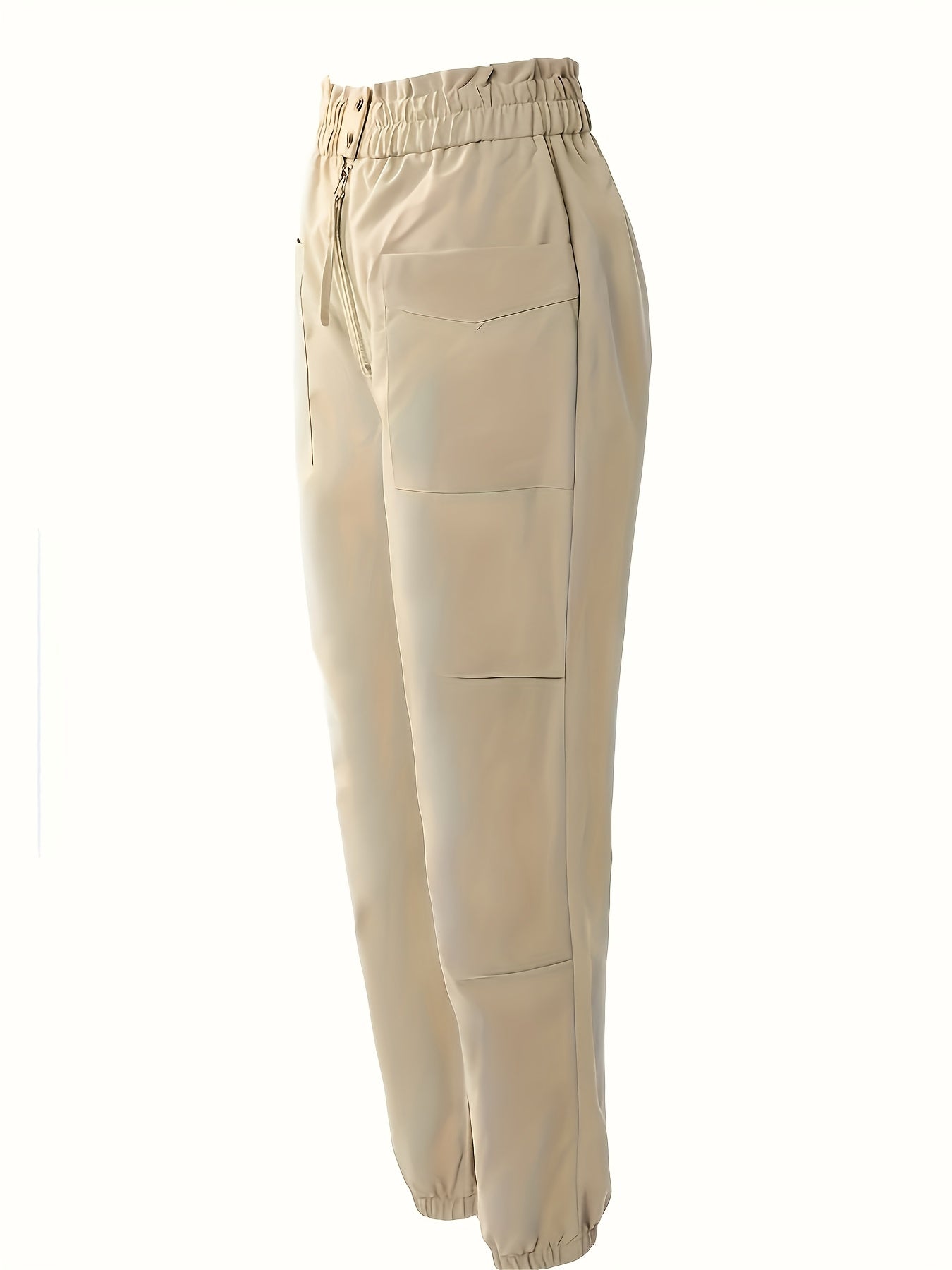  High Rise Jogger Trousers With Pockets