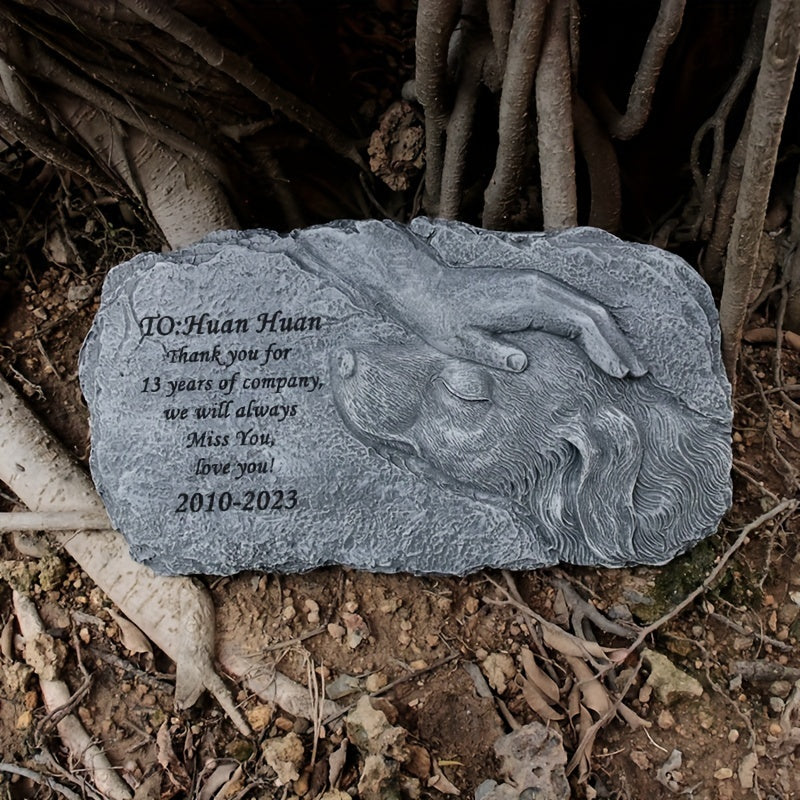 Personalized Pet Dog Memorial Stones Custom Pet Tombstone