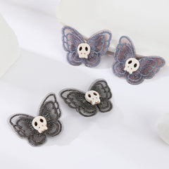 Butterfly Skull Hair Clip Y2K Punk Barrette Hair Accessories For Women Cosplay