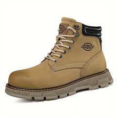 Men's High Top Hiking Boots Non Slip Lace Up Shoes For Outdoor Activities