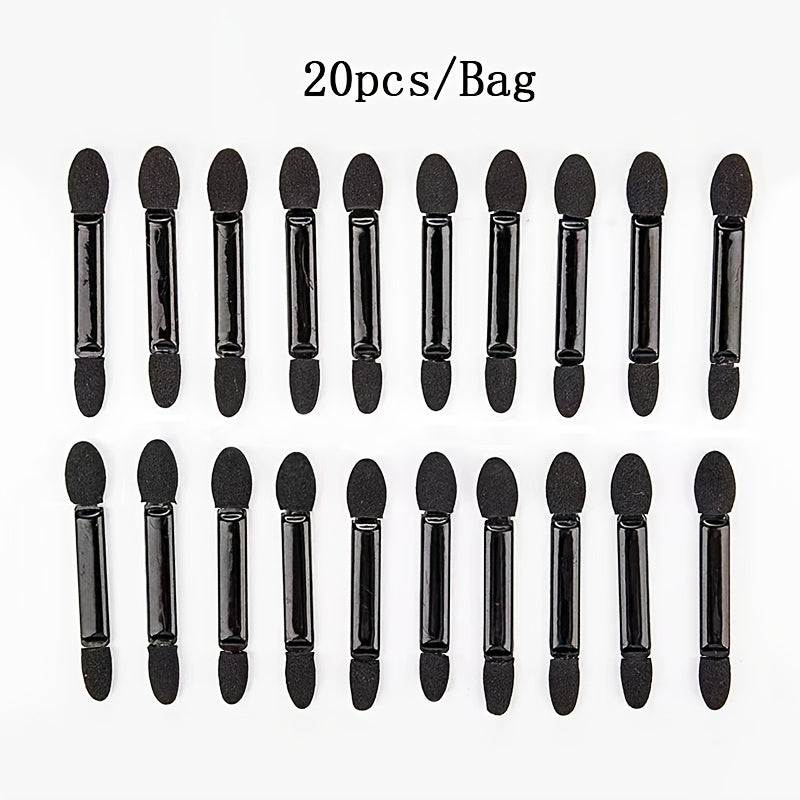 20pcs Double Head Eyeshadow Brushes Makeup Applicator