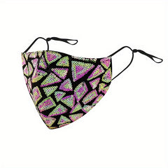 Fashionable Reusable Sequin Mask for Dressy Occasions