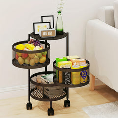 1pc Snack Cart Bedroom Storage Box Mobile Storage Cart Room Decor
