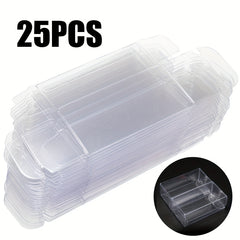 25PCS Small Scale Car Model Display Box 30 40 82mm PVC
