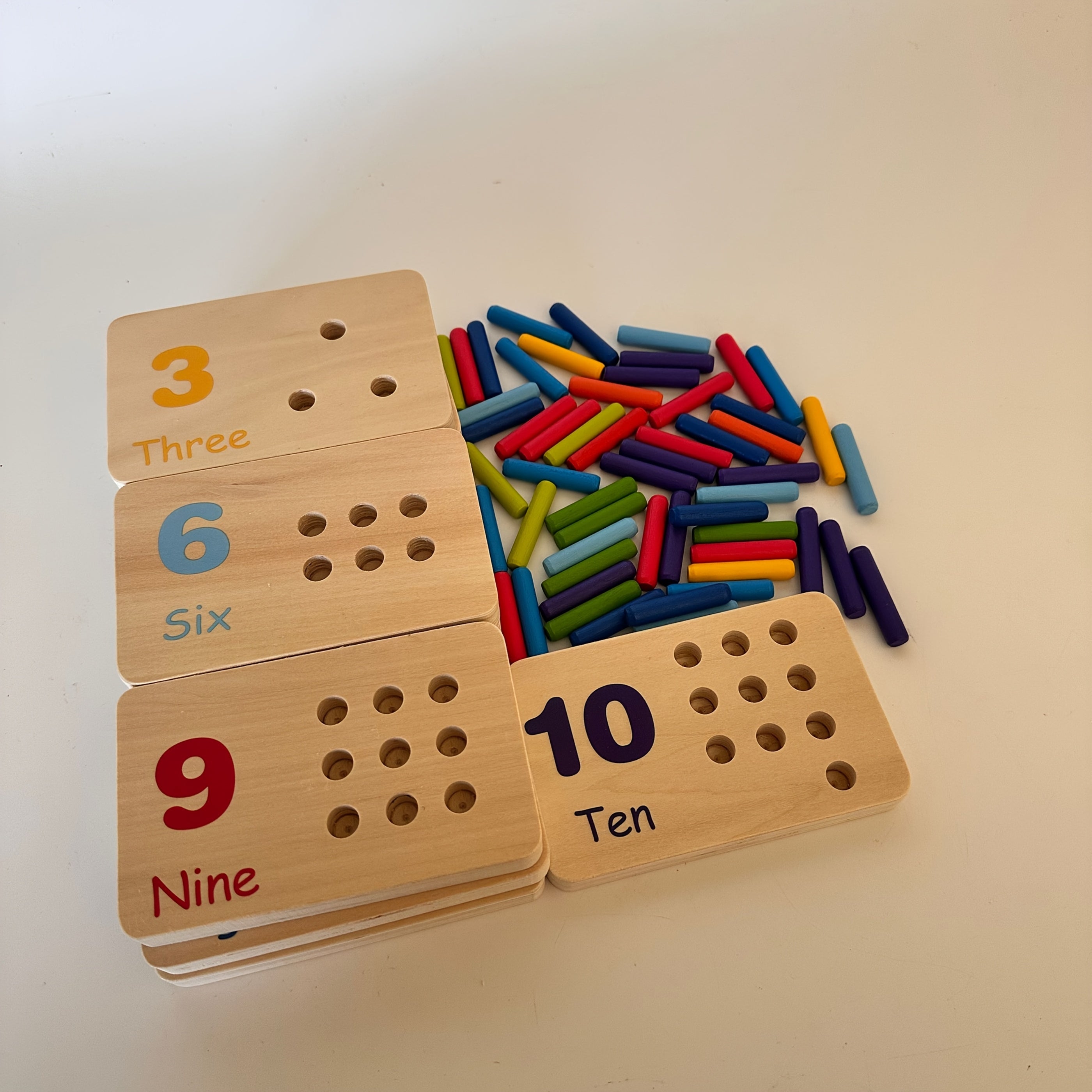 Educational Wooden Matching Game for Kids