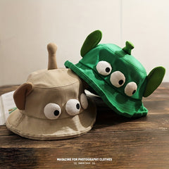 Three Eye Monster Bucket Hat Sun Protection Basin Hat For Man