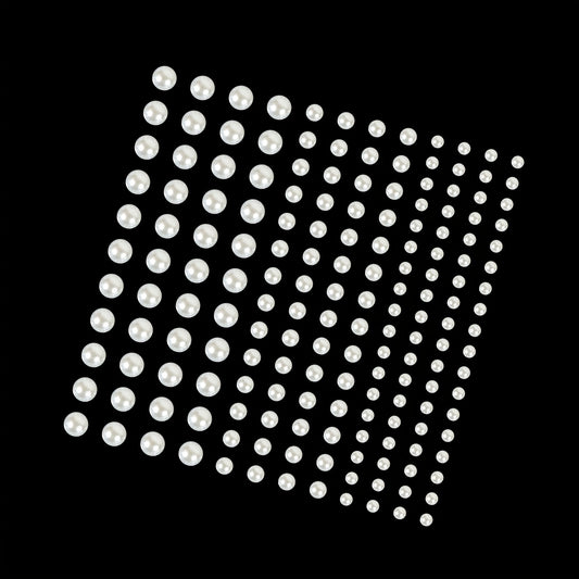 144pcs Mermaid Pearl Makeup Stickers Resin Crystal Sticker Face Decoration