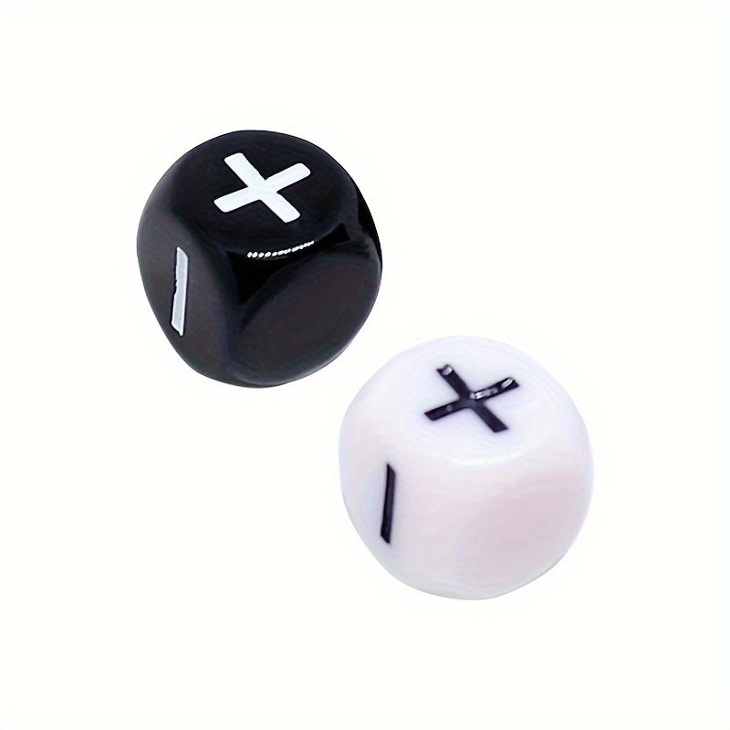 2pcs Addition & Subtraction Symbol Dice Math Learning Props