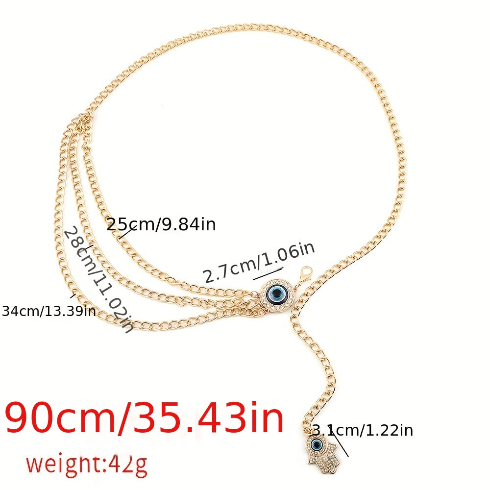 Tassel Chain Belts Multilayer Waist Chain Dress Belt