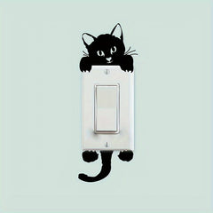 Cat Bedroom Switch Sticker Removable 3D Wall Sticker