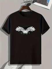 Wings Print Men's Graphic T shirt for Summer