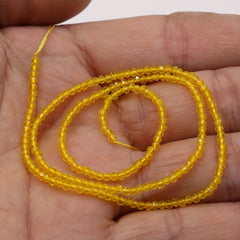 Natural Semi Precious Stone Yellow Spinel Bead 10mm Length